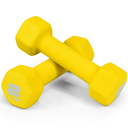 CAP Barbell, 2lb Yellow Neoprene Dumbbell, Pair