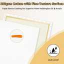 4 Pack Stretched Canvases 60 x 60cm (23 5/8 inch) –13.4oz (380gsm) Heavy-Duty 100% Cotton Canvas with Triple Gesso & Pre-Primed & Warp-Resistant Wood Frame for Oil, Acrylic & Mixed Media Artists, 4PK - 24"x24"