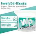 WIPESPLUS Disinfecting Surface Wipes Refill Bag Bleach Free with Lemon Scent for Home and Business, 800 Count