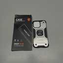 AEDILYS iPhone 12 Pro Max 6.7" Silver Black TPU Heavy Duty