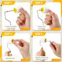Honeydak 8 Pack Mini Paint Roller Small Paint Roller for Touch up Trim Edge or Corner, Extra Small Brushes Tool for Window Frames Photo Frames (1.2 Inch)