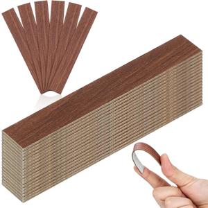 SUPVOX 40 Pcs 1:12 Scale Dollhouse Flooring Peel and Stick - Red Cherry Wood Grain Miniature Floor Planks - Self-Adhesive Vinyl Floor Tiles for Model House Renovation & DIY Decor