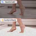 7 ft Round Fluffy Large White Rug for Bedroom,Tie Dyed Furry Round Carpet Non Slip Fuzzy Shaggy Plush Circle Area Rug for Living Room Room Nursery Room Playroom Kids Room Home Decor Washable