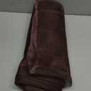 Hosuly Banister Guard 15 x 3.3 ft Balcony Netting for Kids Pets Stairway Safety Net Baby Fence Door Balcony Netting Safety Mesh Stair Net with No Drilling for Apartment Railing(Brown)