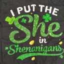 I Put The She In The Shenanigans Shirt St Patricks Day Women T-Shirt, 2XL