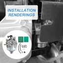 16100-Z9L-811 Carburetor Replacement For Honda GCV170LA GCV200LA HRN216 HRX217 Lawn Mowers, Include Air Filter