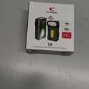 klarus E8 180 Swivel Head & Triple-Light Pocket Flashlight - 1000 Lumens, Rechargeable, IPX6 Waterproof, Magnet, Clip (EDC) (Green)