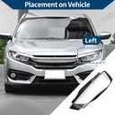 Headlight Lens Cover Headlight Headlamp Lense Clear Lens Cover No.8K0941043E for Audi A4 2013-2016 Black,Clear Pc 1 Pc Front Left Car