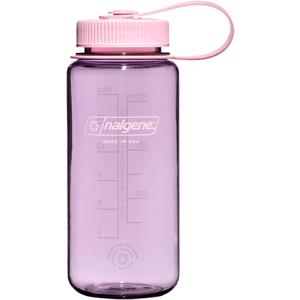 Nalgene Sustain Tritan BPA-Free Water Bottle Made with Material Derived from 50% Plastic Waste (using ISCC certified mass balance), 16 OZ, Wide Mouth, Cherry Blossom