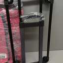 Large Pet Carrier with Wheels, Foldable Rolling Dog Carrier with Big Pocket, Cat Rolling Bag 21"x13"x13" for 2 Cats &Dogs, for Travel, Outdoor, Vet Visits, Camping, Indoor.Pink. (Not for Airline)