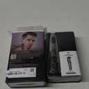 Vacuum Beard Trimmer for Men, Upgrade Adjustable Length with 2 Comb, Electric Vacuum Trimmer for Beard, Mustache and Stubble, Waterproof and Rinses Easy, High Precision Blades for Skin Fit