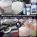 6 x 8Pcs New Nano Sparkle Cloth Car Scratch Remover,Black Touch Up Paint for Cars, Easy & Quick Grey Car Paint Scratch Repair,Nano Sparkle Cloth