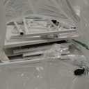 Furologee End Table with Charging Station, Nightstand with Fabric Drawers, Side Tables with USB Ports & Outlets, Night Stand with Storage Shelf & Hooks, for Living Room/Bedroom, White (1 pc)