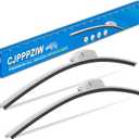 CJPPPZIW Windshield Wipers-15"+15" Replacement for 2007-2017 Jeep Wrangler/2018 Wrangler JK,Streak-free,OEM Quality Premium All-Season Front White Wiper Blades (Set of 2)