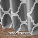 Melodieux Moroccan Fashion Room Darkening Blackout Grommet Top Curtains, 100 by 96 Inch, Grey (1 Panel)