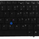 Keyboard Replacement with Big Pointer Compatible with HP EliteBook 8440p 8440w Series Black US Laptop