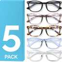 MIGSIR Blue Light Blocking Glasses for Computer Gaming, Fashion Fake Helps Reduce Screen Fatigue Eyeglasses for Women Men