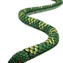 Giant Snake Plush, Stuffed Animal Snake Toy, Birthday Gifts for Boys and Girls (Green, 110 Inch)