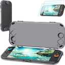 Protective Case Compatible with Nintenndo Switch 2,Hard Protector Cover Accessories for Switch 2, for NSwitch 2 Cover Includes Black Case, Screen Tempered Film, Port Dust Plug, Joystick Cap