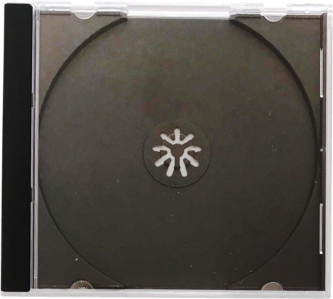 Standard Black CD Jewel Case - Premium, 50 Pack