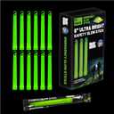 PartySticks Emergency Glow Sticks - 12 Ultra Bright Individually Wrapped Military Grade Chem Lights - 12 Hour Bulk Tactical Light Sticks for Survival Gear, Camping, and Power Outages