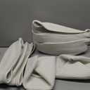 8 Pack Small Woven Basket with Gift Bags and Ribbons, All 12"x 8"x 5", Empty Decorative Gift Chest Box, Cute Baby Gift Basket for Nursery, Cotton Rope Room Shelf Storage Basket with Handles, White