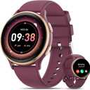 2025 Smart Watches for Women [Make Call/Answer/400+Watch Faces] for Android Phones iPhone Compatible, Fitness Tracker for Women Activity Trackers and SmartWatch for Smart Watches, 3 Bands Burgundy