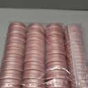 36 Pieces 2 oz Tins with Lids, Aluminum Rose Gold Candy Containers with White Labels, Small Empty Tin Cans Travel Storage Tin Jars for Candles, Lip Balm, Jewelry or Crafts