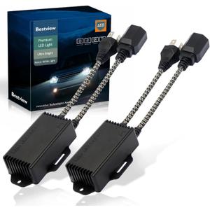 Bestview H4 9003 Canbus Decoder Kits Compatibility Anti Flickering Resistor Warning Canceler Pack of 2