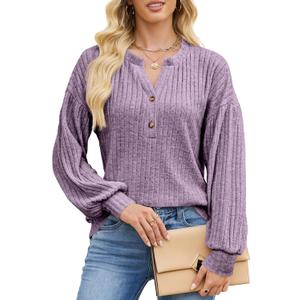 Edelqual Women's Sweater V Neck Long Sleeve Tops Winter Pullover Casual Fall Outfits Fashion Trendy Clothes Christmas (M)