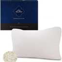 Talatex Talalay 100% Natural Premium Adjustable Latex Pillow, Shredded Latex Pillow Helps Relieve Pressure, Perfect Package Best Gift with Removable Tencel Cover (SilkStrand, Standard)