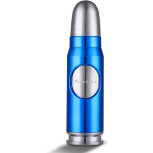 Zoocura Ice Blue Torch Lighter, Refillable Butane Torch Lighters Adjustable Jet Flame Windproof Lighter for Grill Pocket BBQ Camping (Gas Not Included)