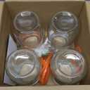 SAJKUERO 32 oz Pickling Jars with Airtight Lids,4 Pack Airtight Glass Pickle Jars Wide Mouth,Air Tight Glass Storage Containers for Canning,Pickling,Fermenting : Home & Kitchen