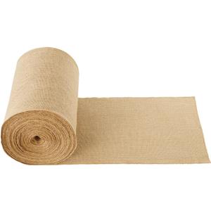 VEVOR Burlap Fabric Roll, 14 x 150 ft & 45 x 45 High Density Wide Natural Burlap Fabric Rolls, Jute Fabric Burlap Tree Wrap Roll, for Decor, Crafts, Wedding, Gardening, Plant & Tree Winter Covering