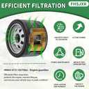 49065-0721 Oil Filter 49065-7007 for Kawasaki FR691V FR730V FR651V FR600V FX600V FX730V FS691V FS651V FR651V Engines, Pack of 2