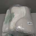 Cervical Neck Pillow for Pain Relief - Ergonomic Memory Foam Pillows for Sleeping, Cooling Side Sleeper Pillow for Neck Support, Contour Orthopedic Bed Pillow for Back Stomach Sleepers (Grey & White)