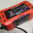 Battery Charger 15A 12V Fully Automatic Smart Trickle Car Battery Charger Maintainer with LCD Display & Temperature Compensation for Car Truck Motorcycle Lawn Mower Boat