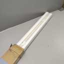 DEZ FURNISHINGS Cordless 1" Signature Mini Blind with Flexible Slats, 46" W x 48" H, Pearl White