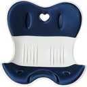 Seat Cushion Lumbar Protection Cushion Office Chair Cushion Cushion Lumbar Cushion seat Cushion All-in-one Orthopedic Ergonomic Cushion Buttocks Anti-Hunchback Cushion (34cm*33cm*40cm, Dark Blue)