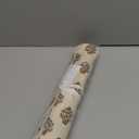 PurpleEssences Fall Placemats - Set of 4, 13x19 Inch - Leaves Design, 100% Cotton, Washable Autumn Table Mats for Thanksgiving, Kitchen, Dining & Party Decor - Goldenrod Beige