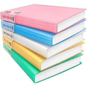 5 Pack 60-Pocket Binder with Plastic Sleeves, A4 Display 60 Pages with Clear Sheet Protectors, Portfolio Presentation Book for Artwork, Document Organizer Binder
