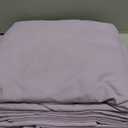 Amazon Basics Lightweight Super Soft Easy Care Wrinkle Free Microfiber 3 Piece Bed Sheet Set with 14-Inch Deep Pockets, Twin, Frosted Lavender, Solid, Kids, Men & Women Bedding, Frosted Lavender 