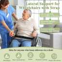 Lateral Support for Wheelchair, Lateral Back Support Cushions, Wheelchair Side Support Guards Pillow, Chair Positioning Wedges Cushion Side Supports for Elderly, Wheelchairs Lateral Pads (Small)