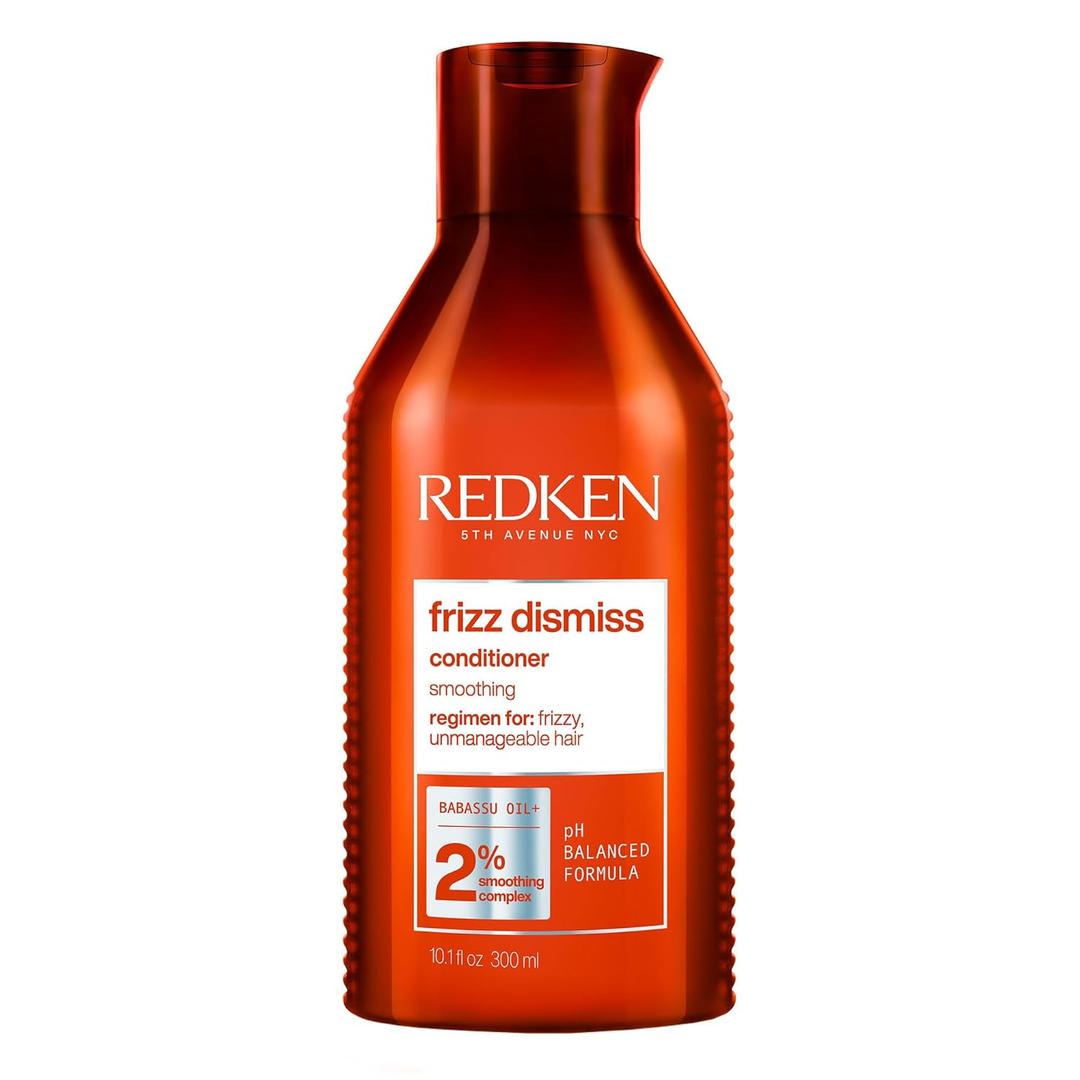 Redken Frizz Dismiss Conditioner - Frizz Control for All Hair Types, Moisturizes & Smoothes, Enhances Shine, With Babassu Oil (10.1 Fl Oz (Pack of 1))