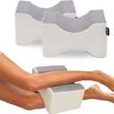 Side Sleeper Pillow, Knee Pillow for Side Sleepers, Smooth Spine Alignment Pillow, Sciatica Pain Relief Pillow (Grey)-2PCS