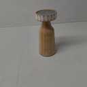 HD Designs 8 in Wood Small Candle Holder