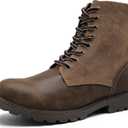 COSIDRAM Men's Casual Oxford Boots Classic Suede Chukka Boots Comfort Lace Up Business Dress Shoes (9.5, A/Dark Brown)