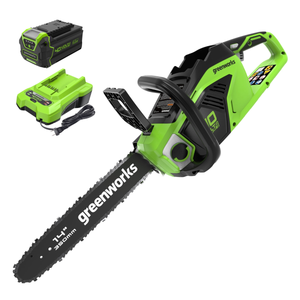 Greenworks 40V 14 inch Cordless Chainsaw with 4.0Ah Battery and 2A Charger