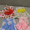 choyaxo 4pcs Cute Dog Dress Pet Dress Puppy Skirt Summer Pet Clothes for Puppy Small Cats