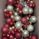 12 Pcs Christmas Tree Picks 7.9 inch Red Gold Christmas Balls Ornaments Wired Picks Shatterproof Xmas Ball Picks for Xmas Tree Topper DIY Wreath Holiday Floral Vase Fillers Crafts Home Decor